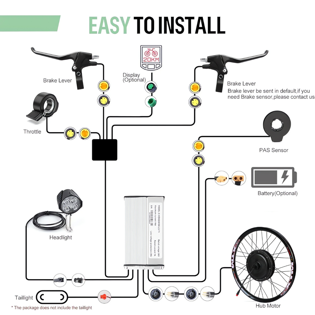 MTX - 5000w 72v hub motor kit